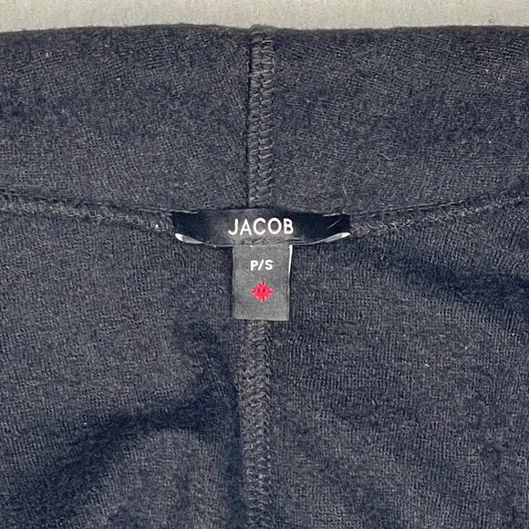 Jacob Black Drape‑Front Knit Cardigan (Small) - Picture 6 of 11